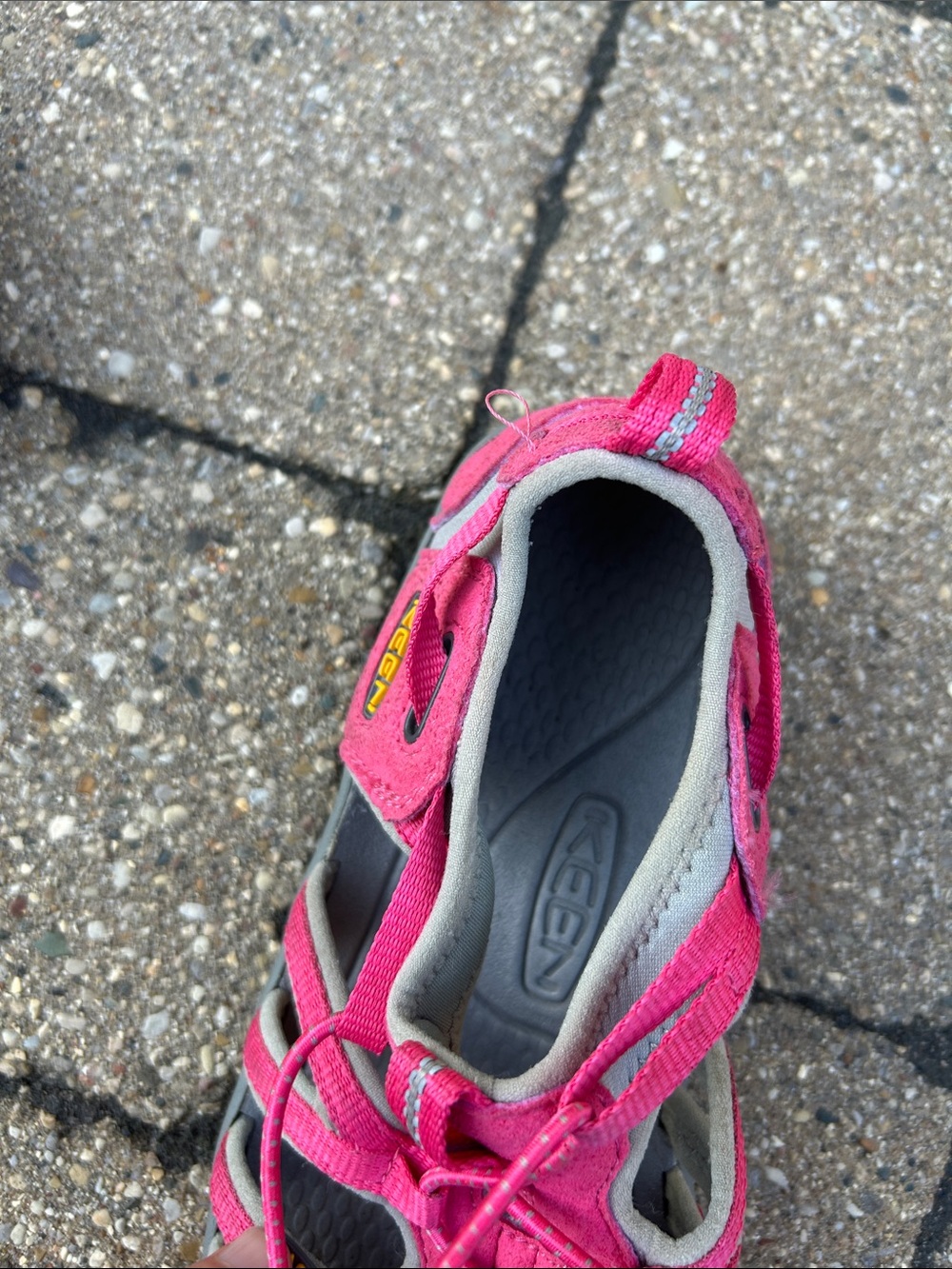 Keen Pink and Gray Women's Closed-Toe Sport Sandals - Picture 6 of 7